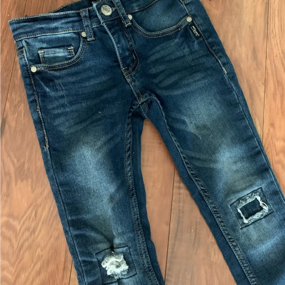 Girls Distressed Silver Jeans - Picture 2 of 7